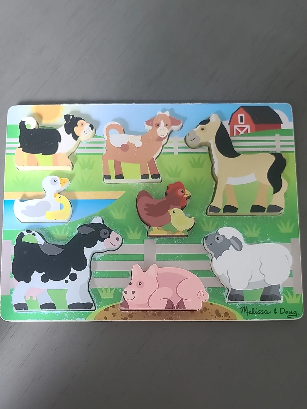 Melssa & Doug Wood Colorful Kids Learning Toy Set.